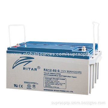 12V 80Ah Deep-cycle batteries for solar systems